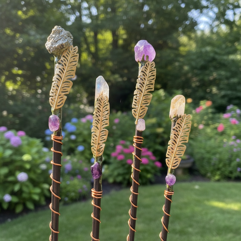 Electroculture Crystal Spiral Sticks