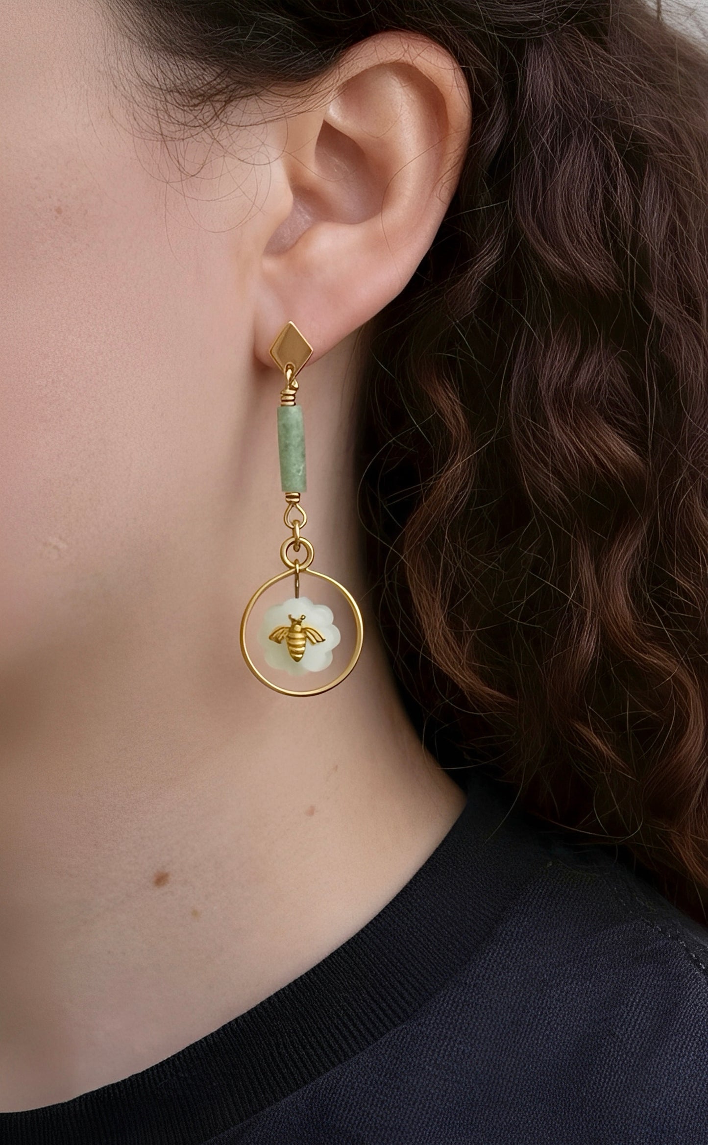 Bee Radiant- Honeylight Earrings