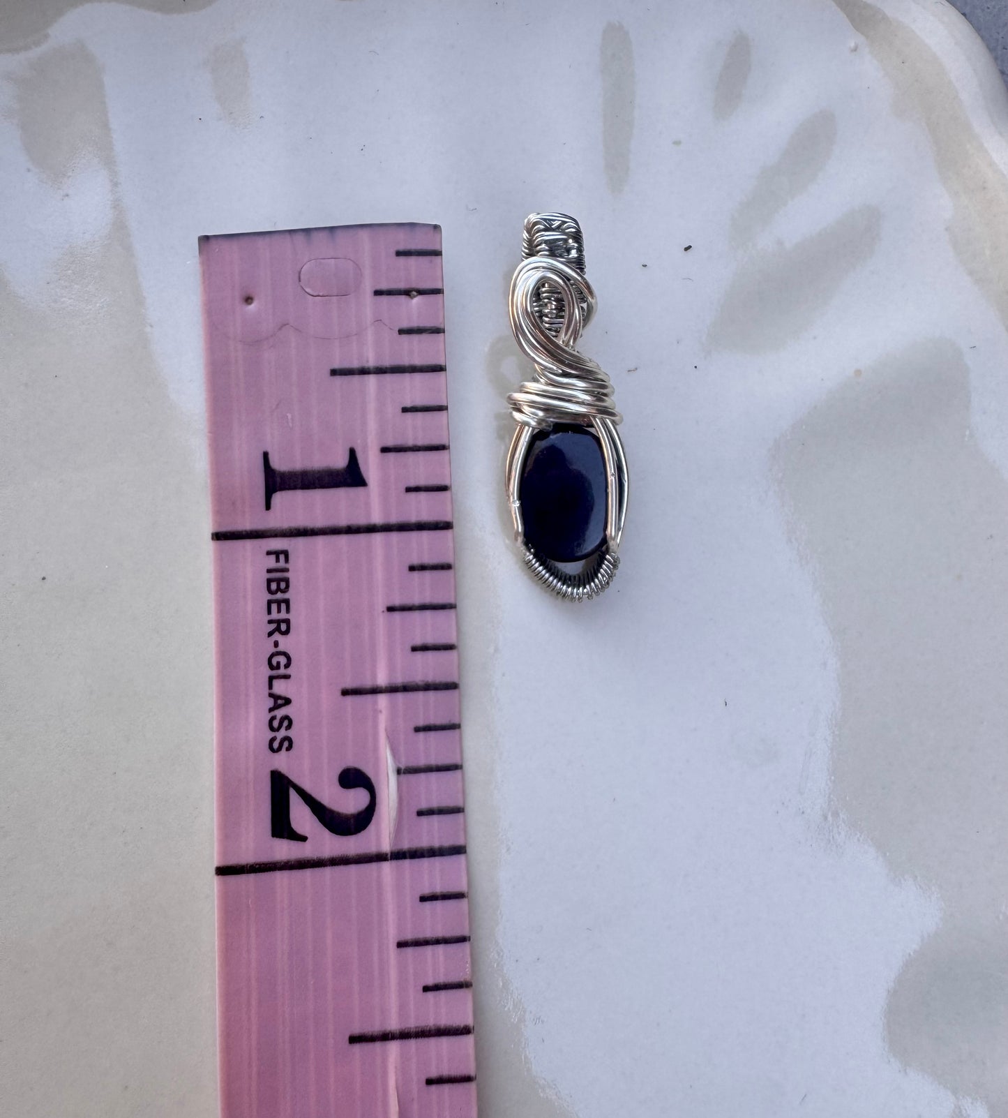 Smoked Ethiopian Opal in Silver- Wire Wrap