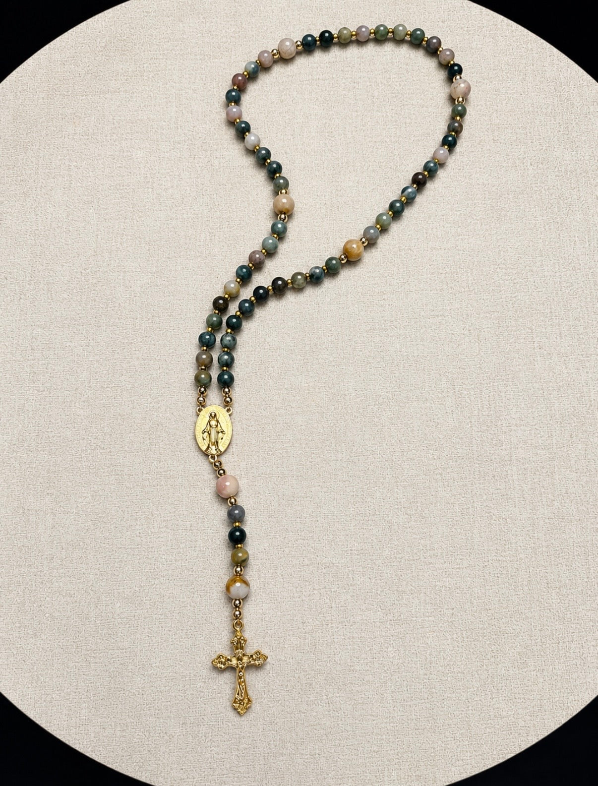 Indian Agate Rosary