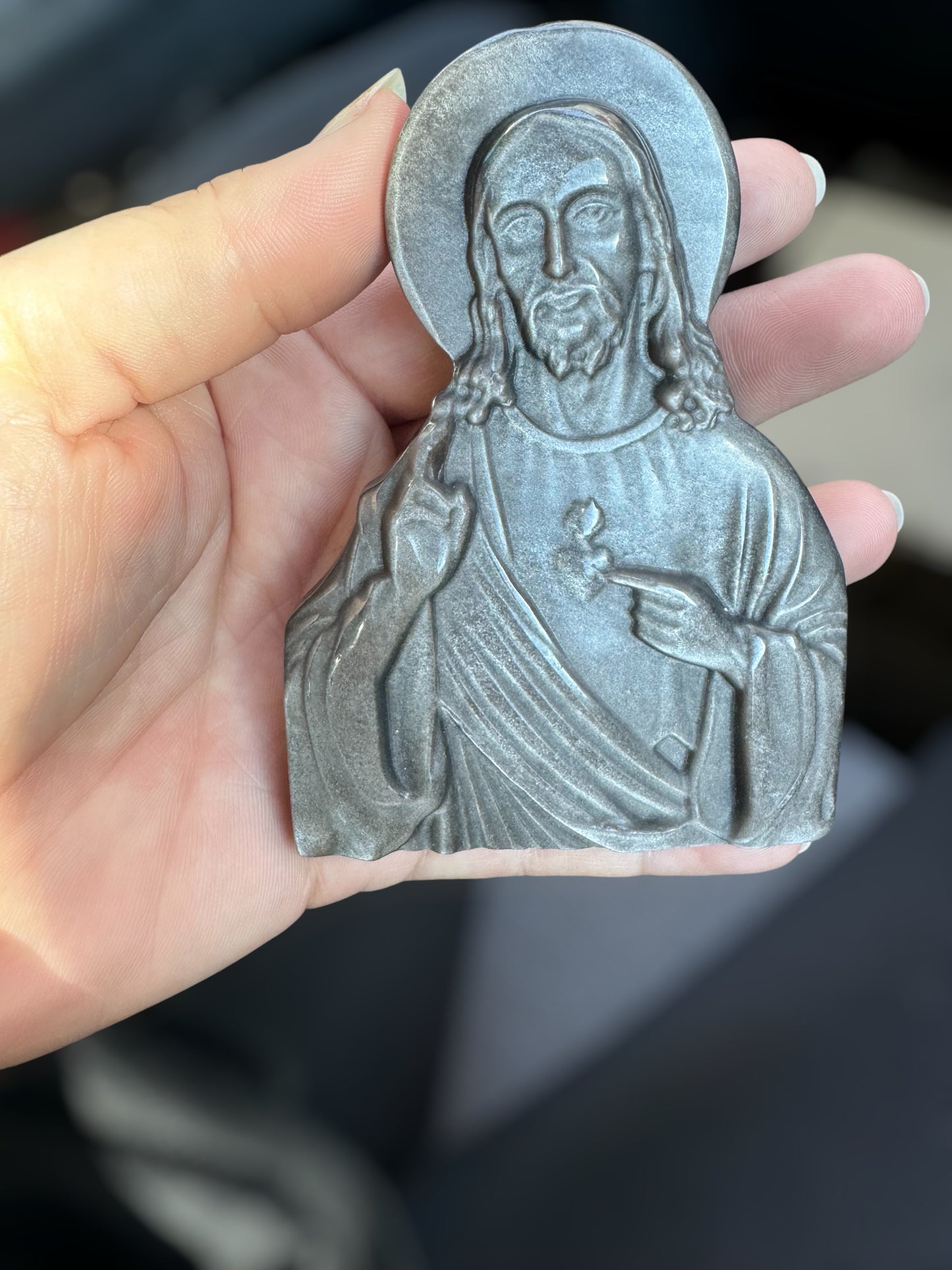 Jesus Obsidian Carvings