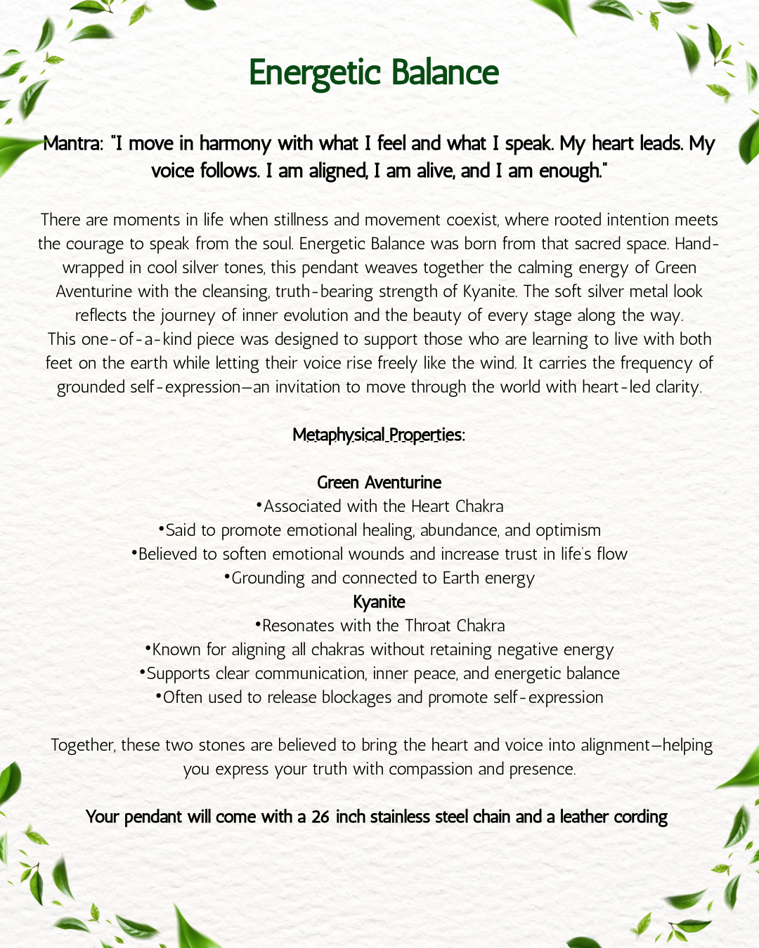 Energetic Balance