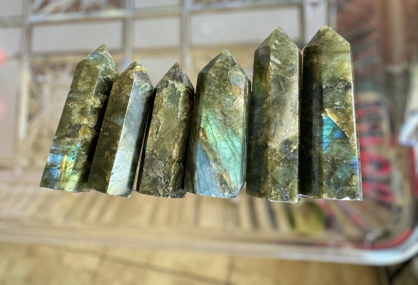 B grade Labradorite Towers