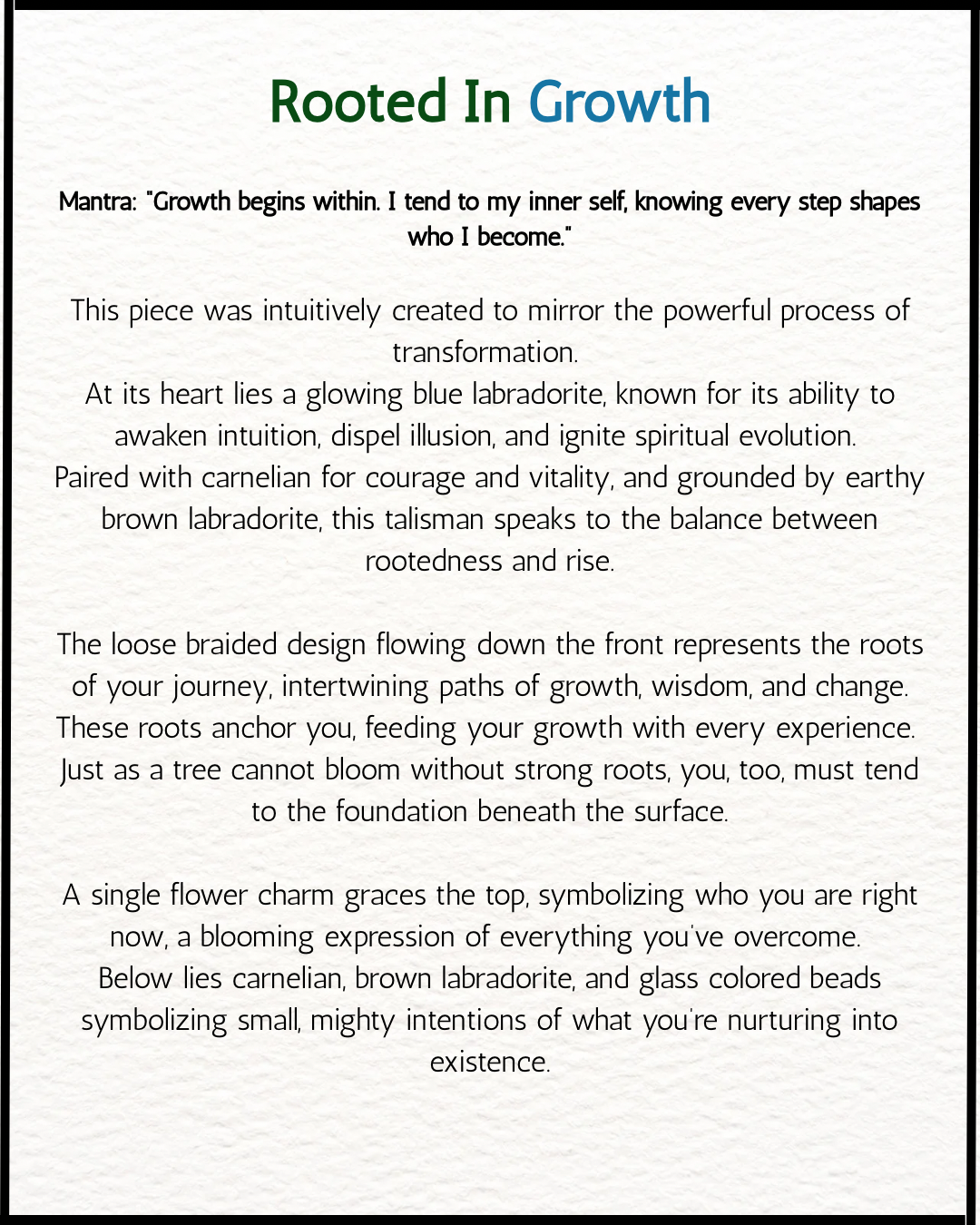 Rooted in Growth