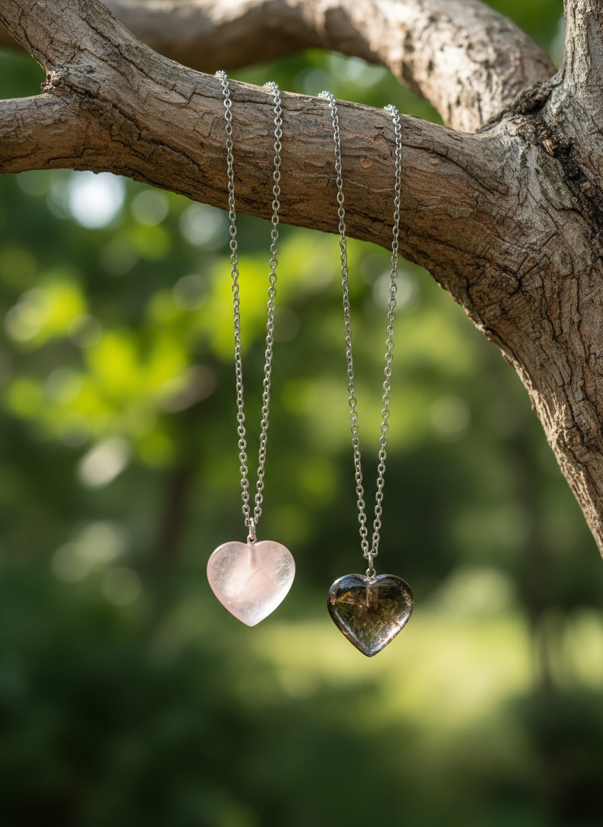 Crystal Heart Necklaces