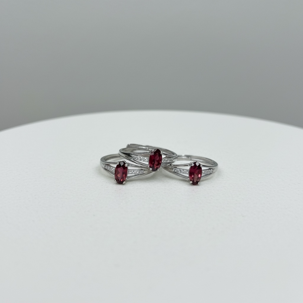 Adjustable Garnet Rings