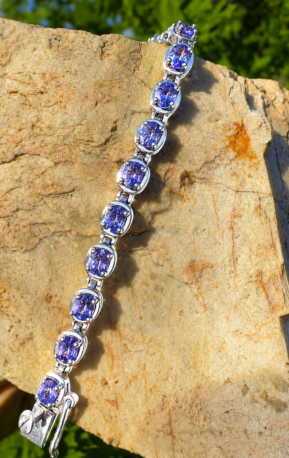 Sterling Silver Tanzanite Bracelet – 925 G Thailand