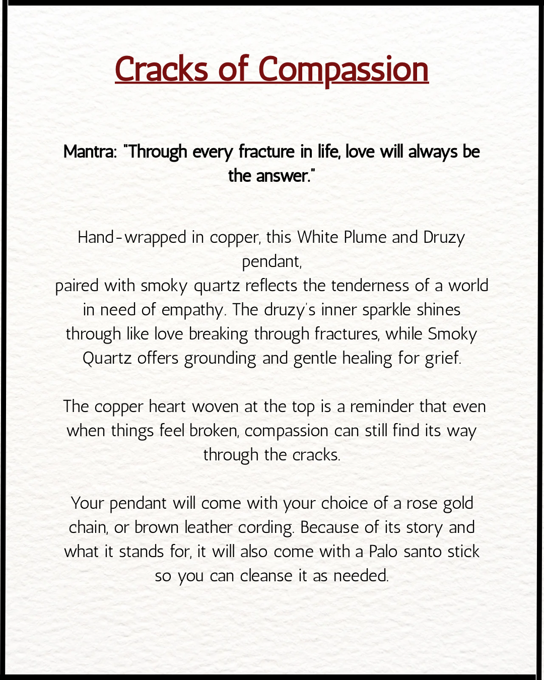 Cracks of Compassion