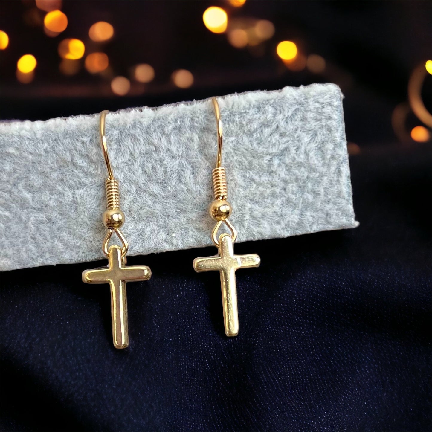 Dainty Cross Earrings