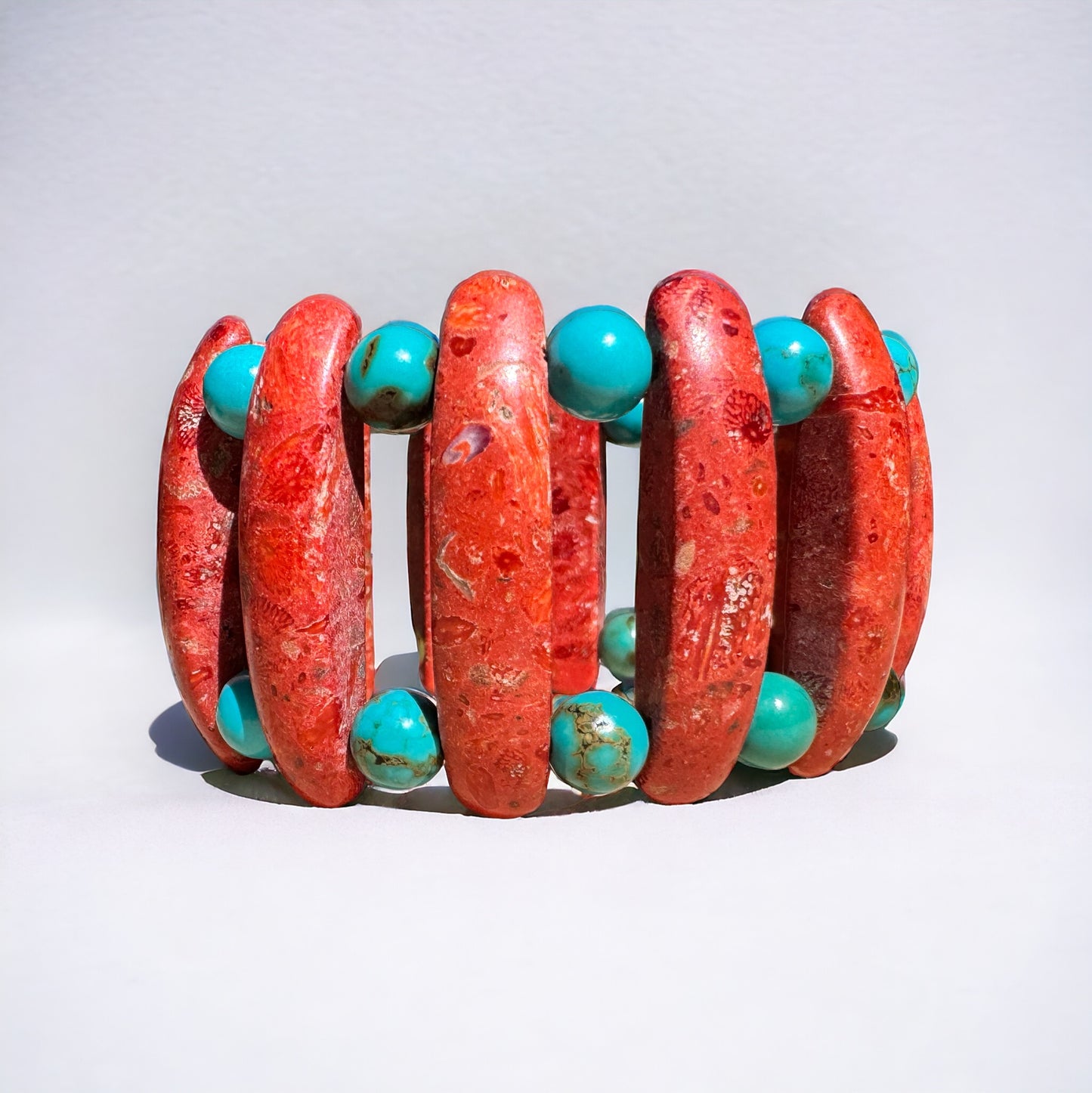 Sponge Coral & Authentic Turquoise