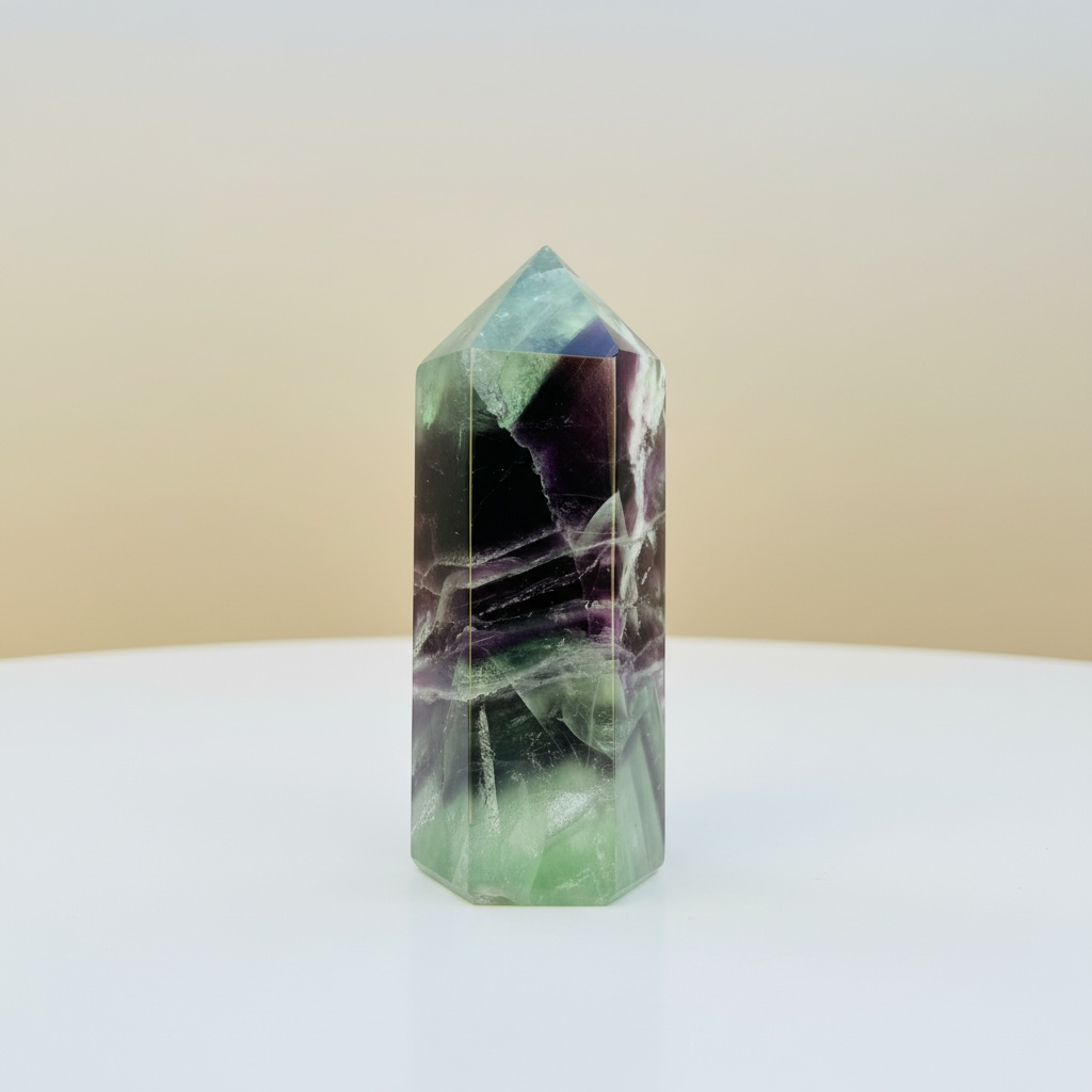 Chevron Fluorite Tower