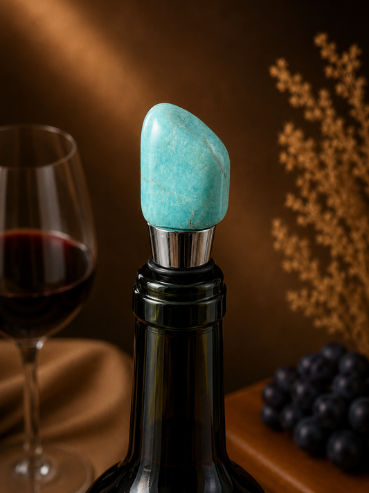 Amazonite Gemstone Wine Stopper