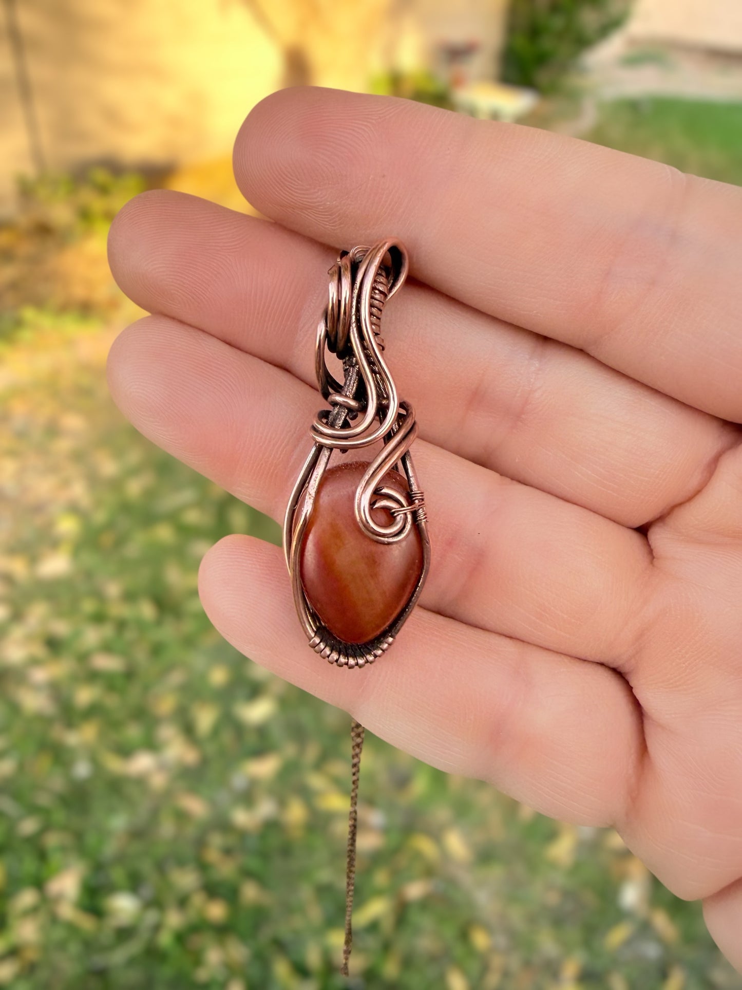 Moving Forward- Mini Wire Wrapped Necklace