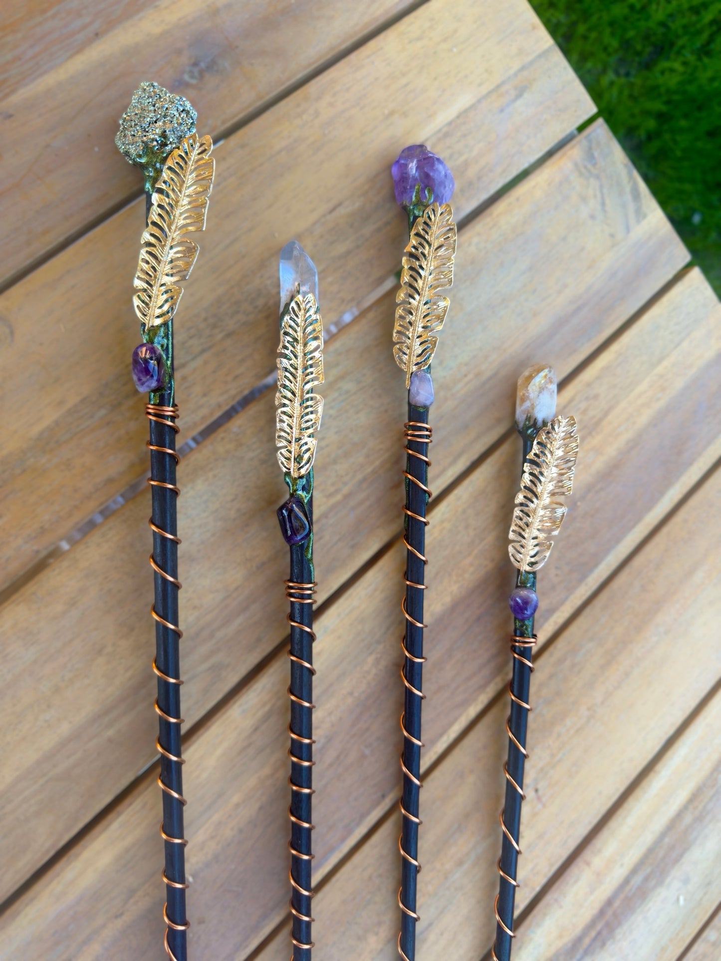 Electroculture Crystal Spiral Sticks