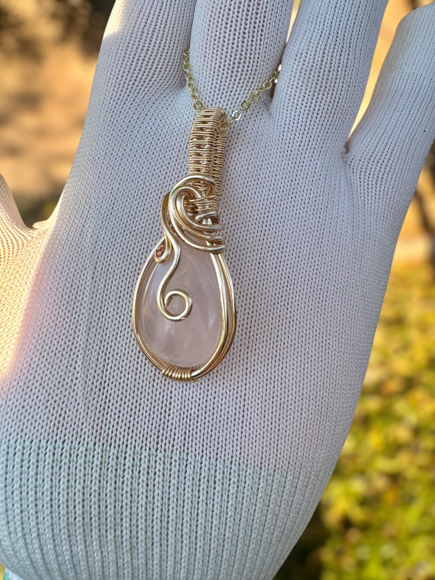 Blushing- Wire Wrap