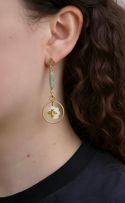 Bee Radiant- Honeylight Earrings