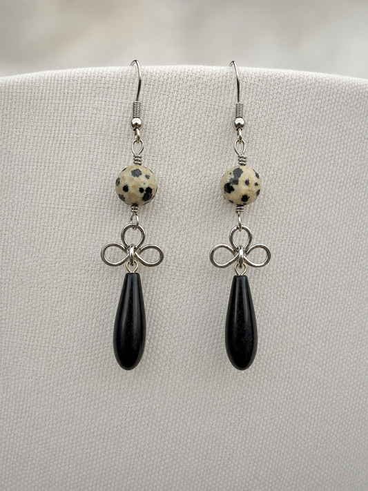 Ink & Ivory Earrings