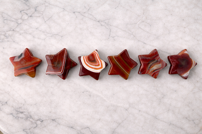 Carnelian Agate Stars