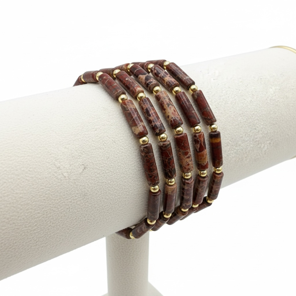 Rectangle Red Porcelain Jasper