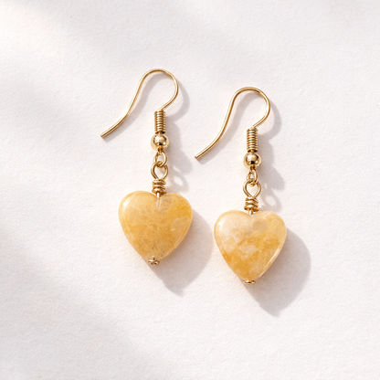 Golden Heart Earrings