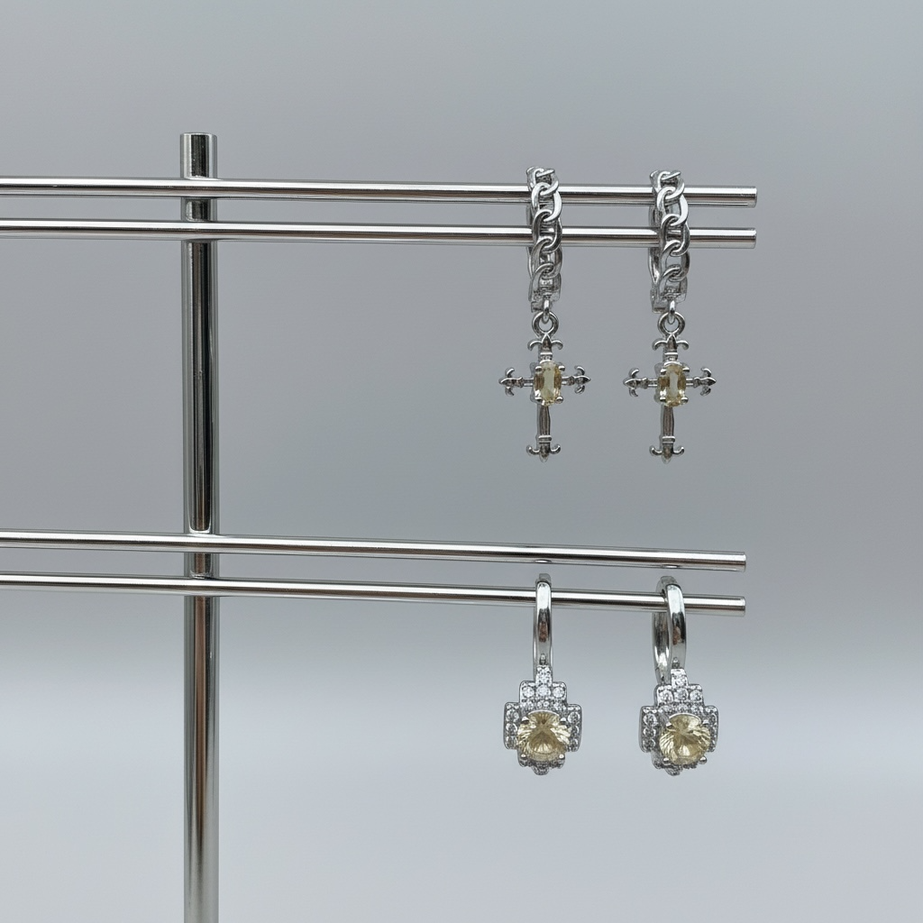 Citrine Hoop Earrings