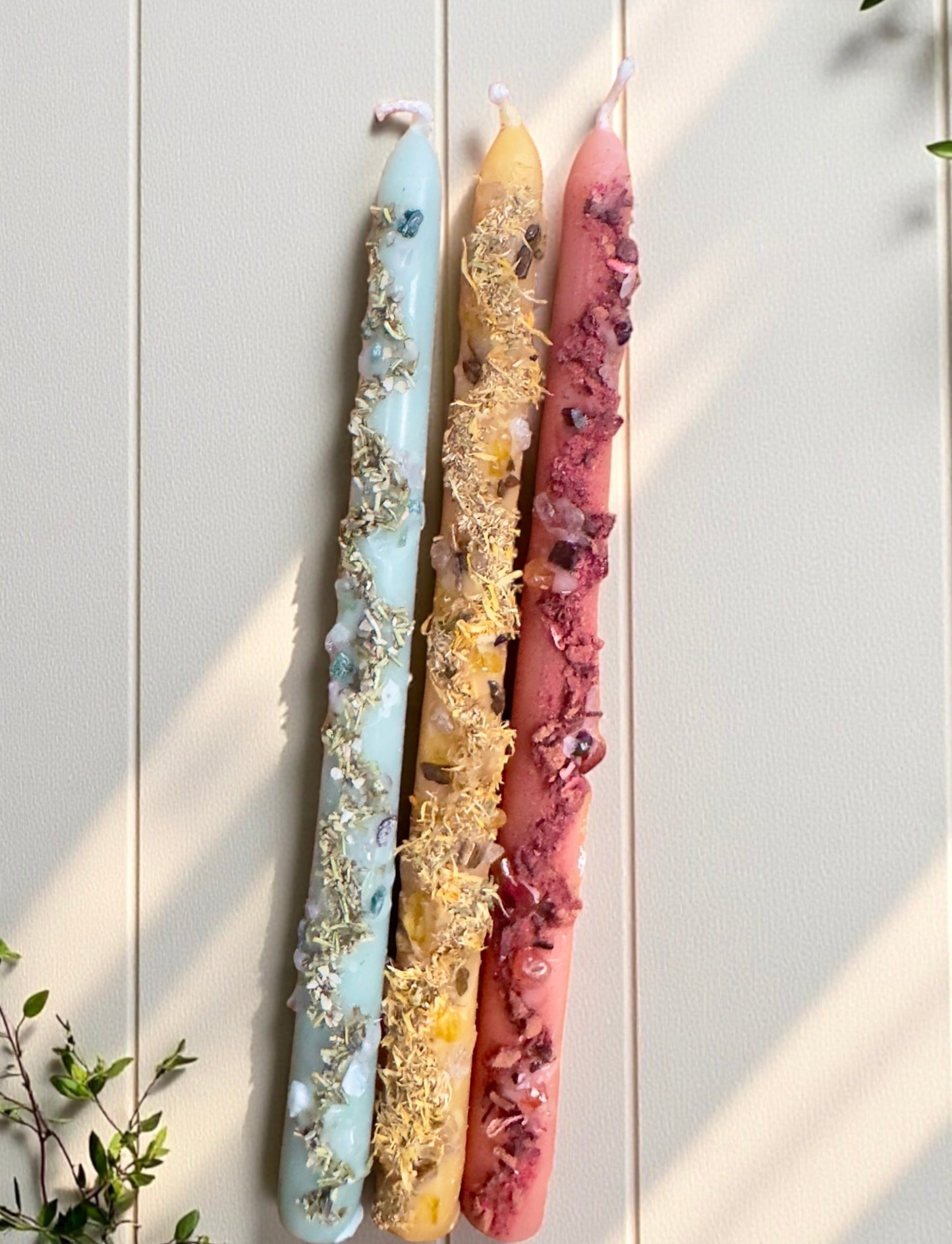 October Intention Taper Candles- 11"