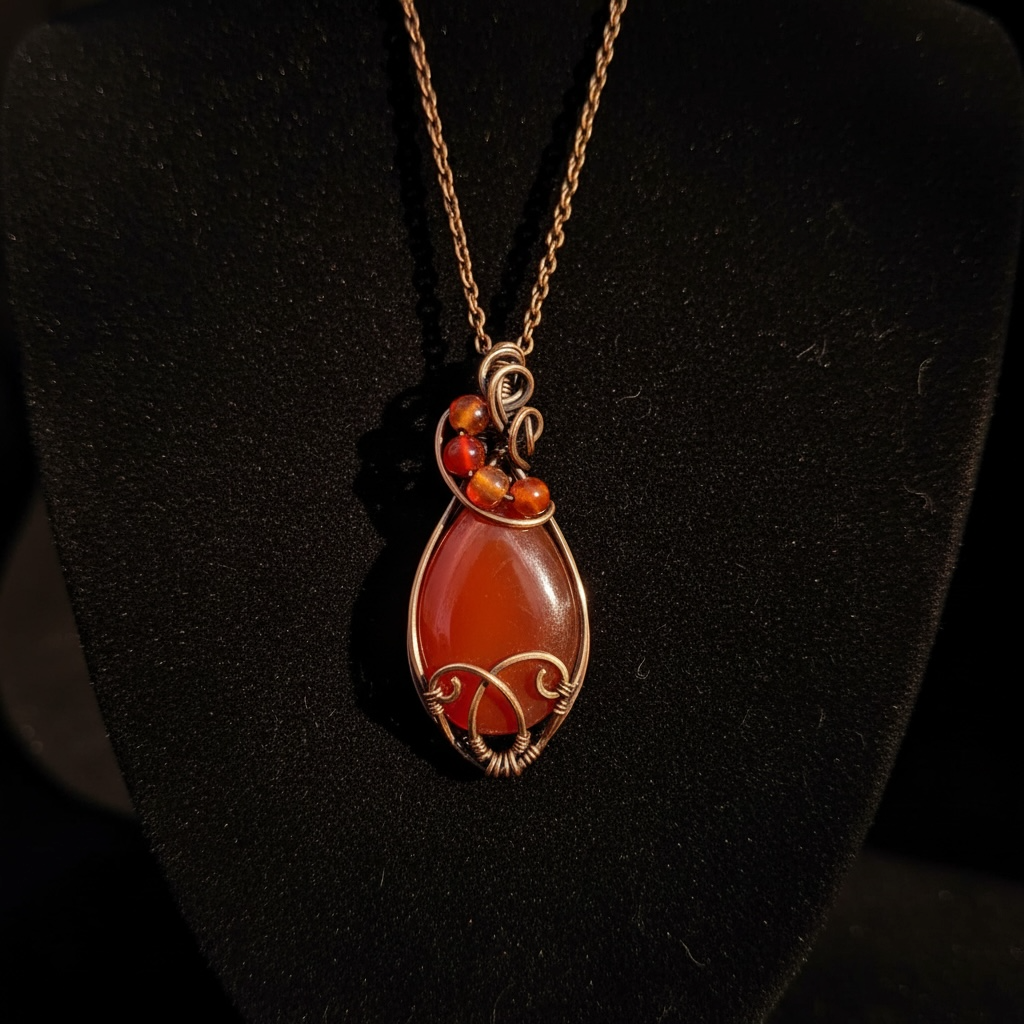 Year of the Fire Horse Collection: Agate & Carnelian Pendants