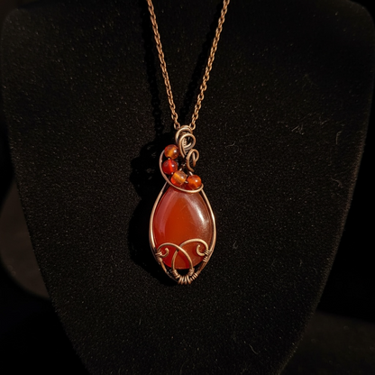 Year of the Fire Horse Collection: Agate & Carnelian Pendants