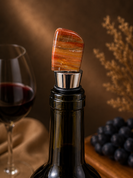 Desert Jasper Gemstone Wine Stopper