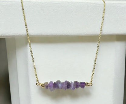 Amethyst Numerology Necklace – Wisdom, Protection & Spiritual Awakening