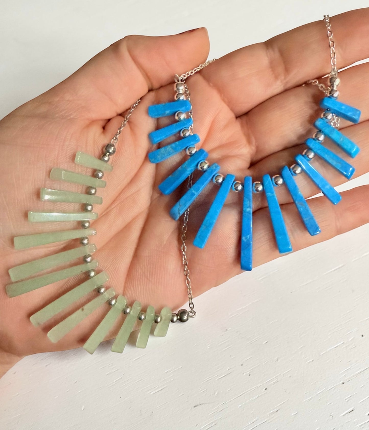 Radiant Earth- Fan Necklace Collection