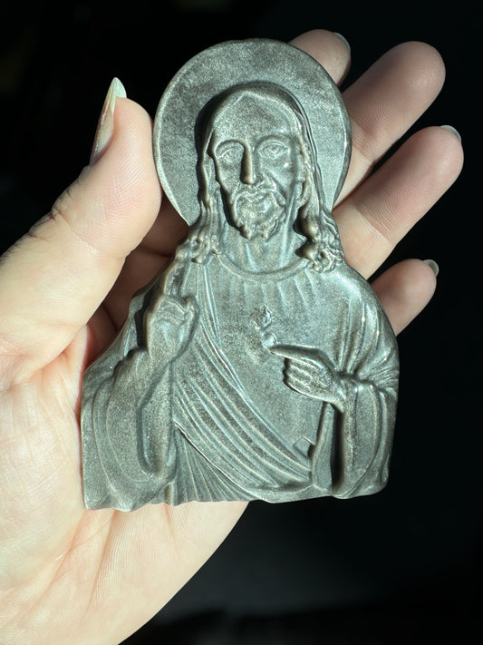 Jesus Obsidian Carvings