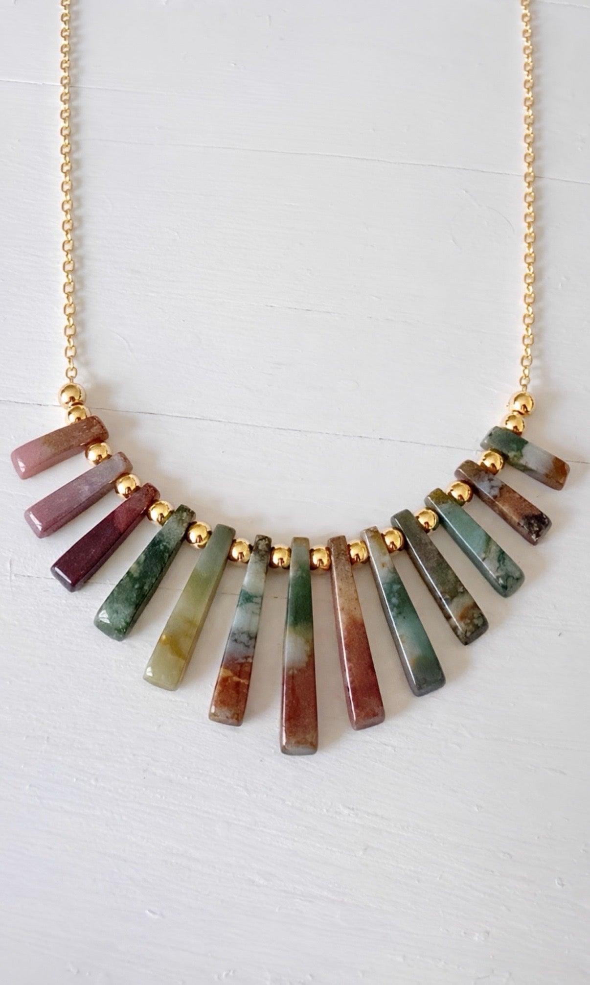 Radiant Earth- Fan Necklace Collection