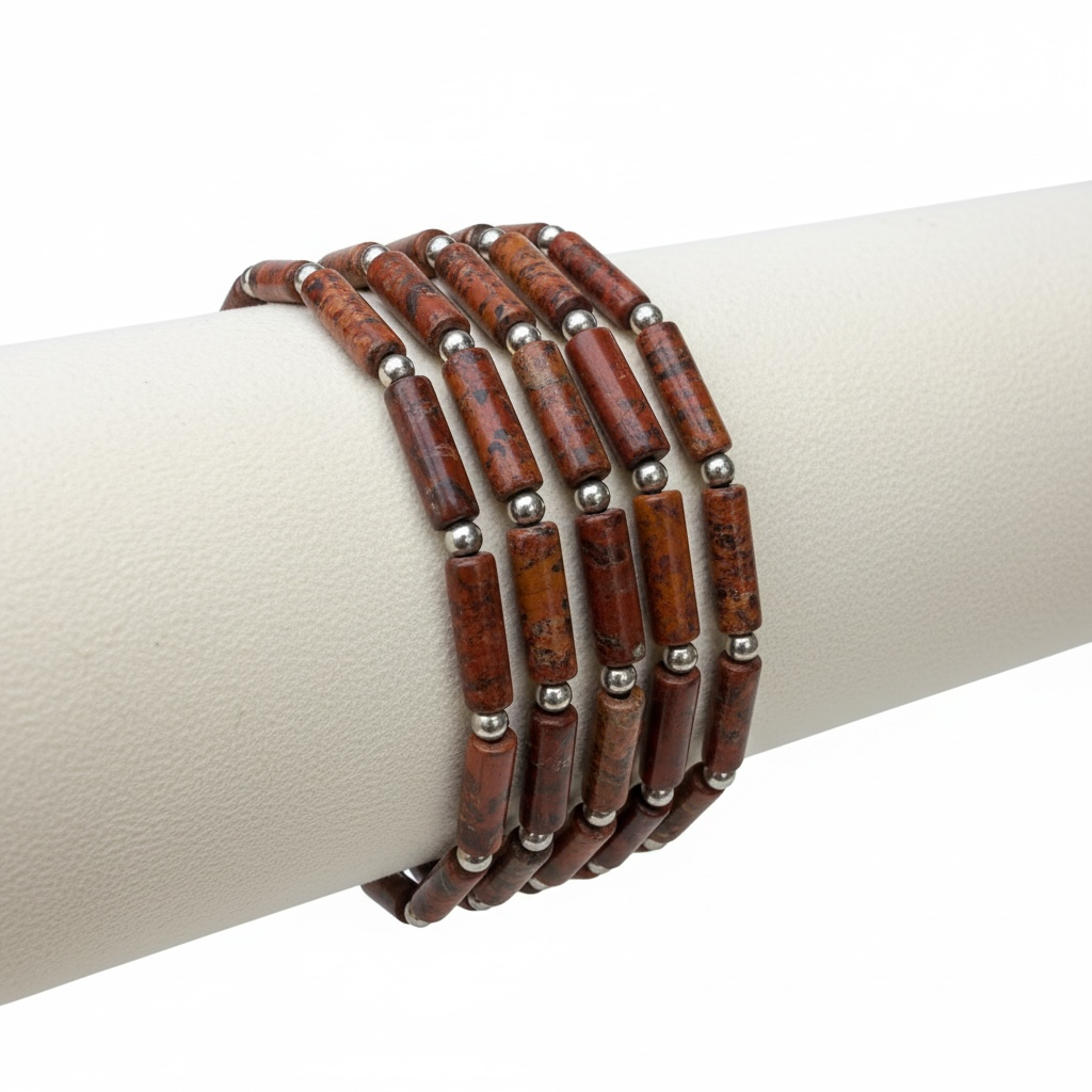 Rectangle Red Porcelain Jasper