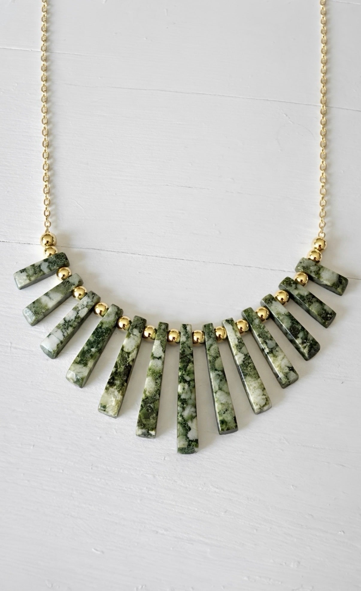 Radiant Earth- Fan Necklace Collection