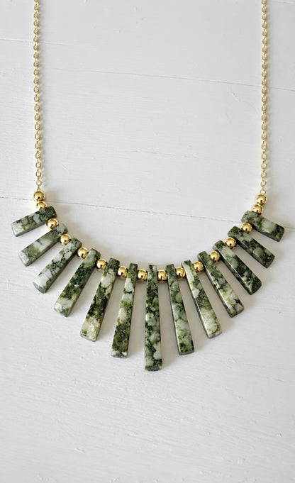 Radiant Earth- Fan Necklace Collection