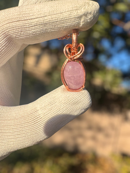 Kunzite Love-Wire Wrap