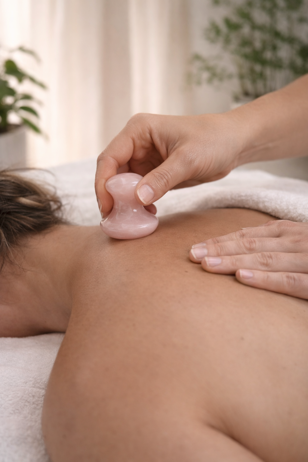 Rose Quartz Gua Sha Massage Tool