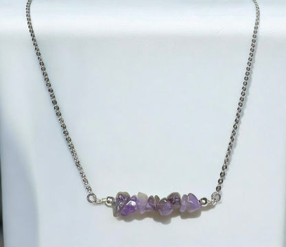 Amethyst Numerology Necklace – Wisdom, Protection & Spiritual Awakening