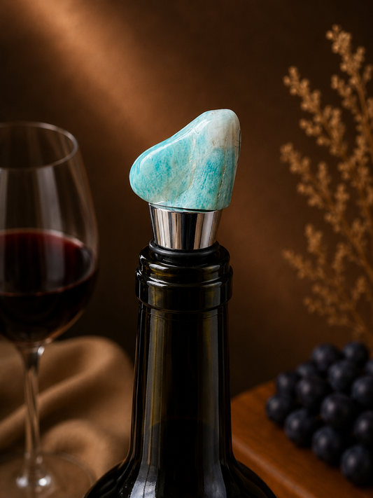 Amazonite Gemstone Wine Stopper