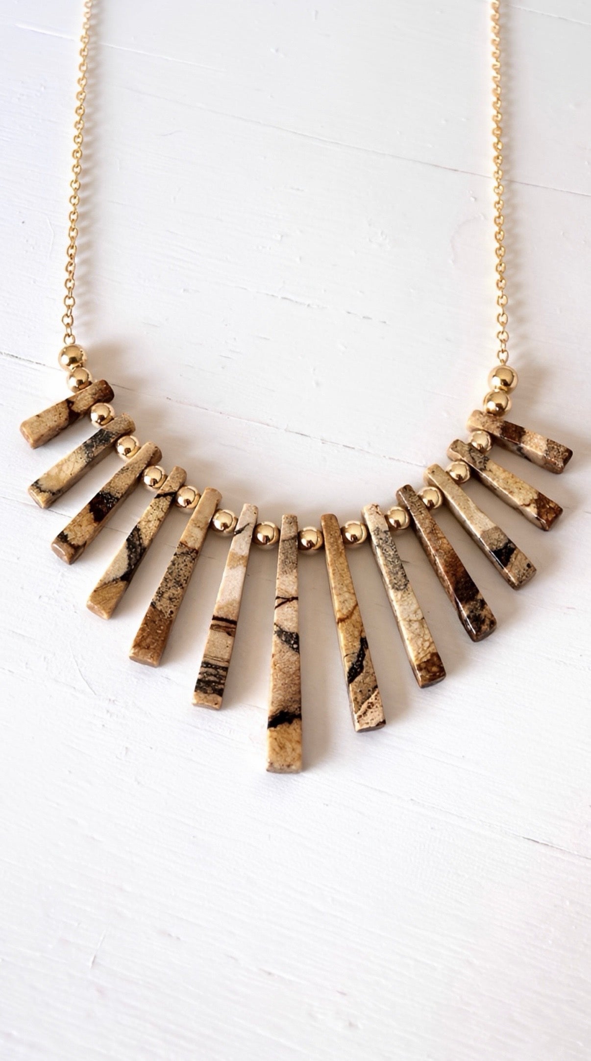 Radiant Earth- Fan Necklace Collection