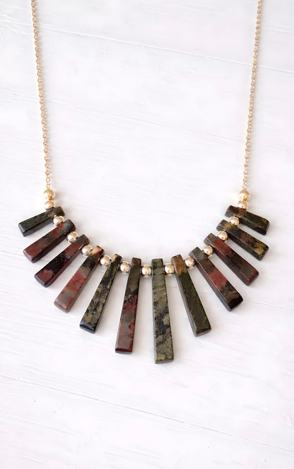 Radiant Earth- Fan Necklace Collection
