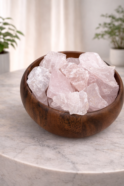Raw Rose Quartz Chunks