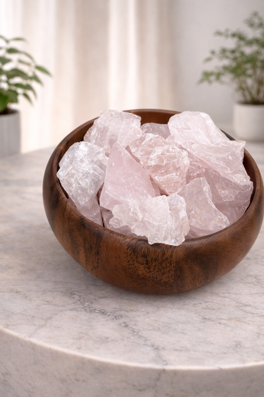 Raw Rose Quartz Chunks