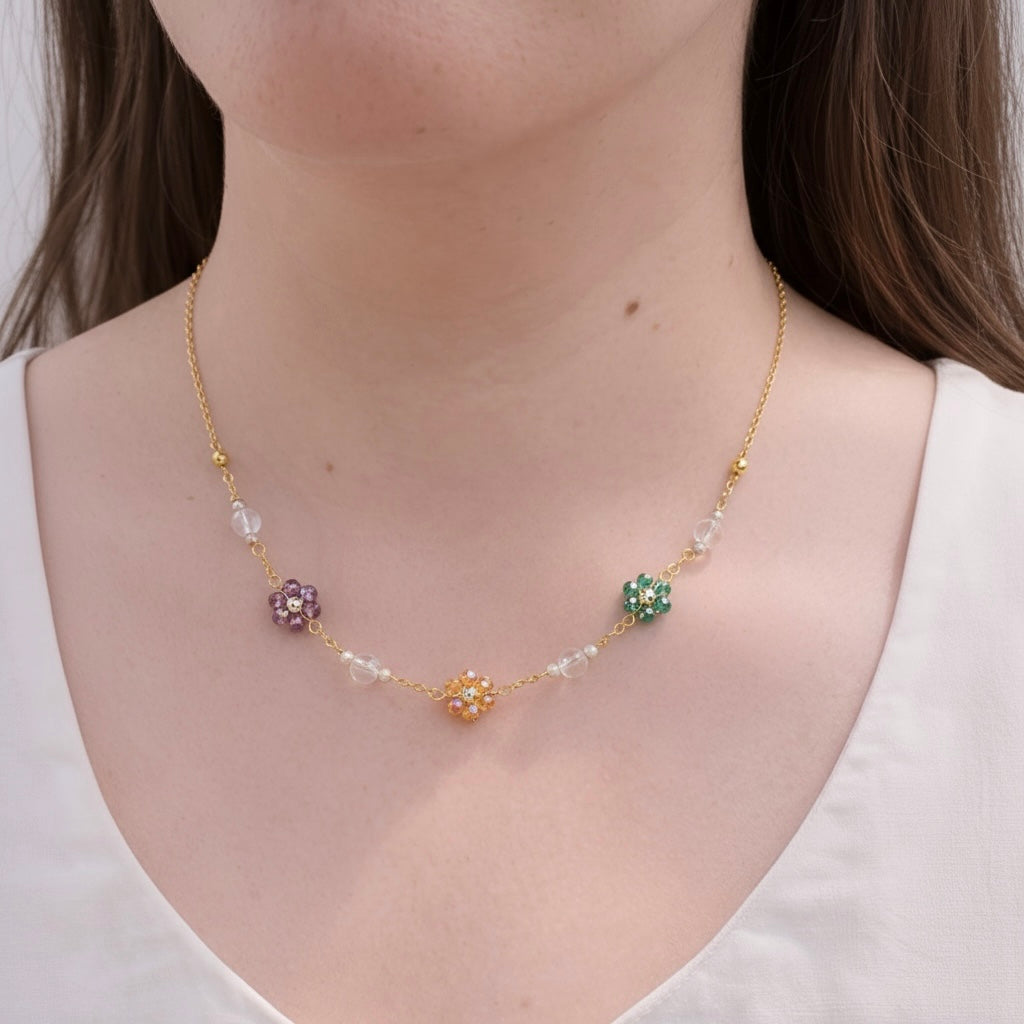 Blooming Flowers Necklace