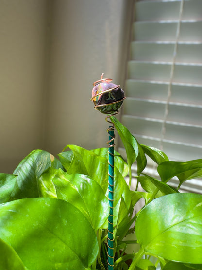 Electroculture Copper Spirals- With Gemstones