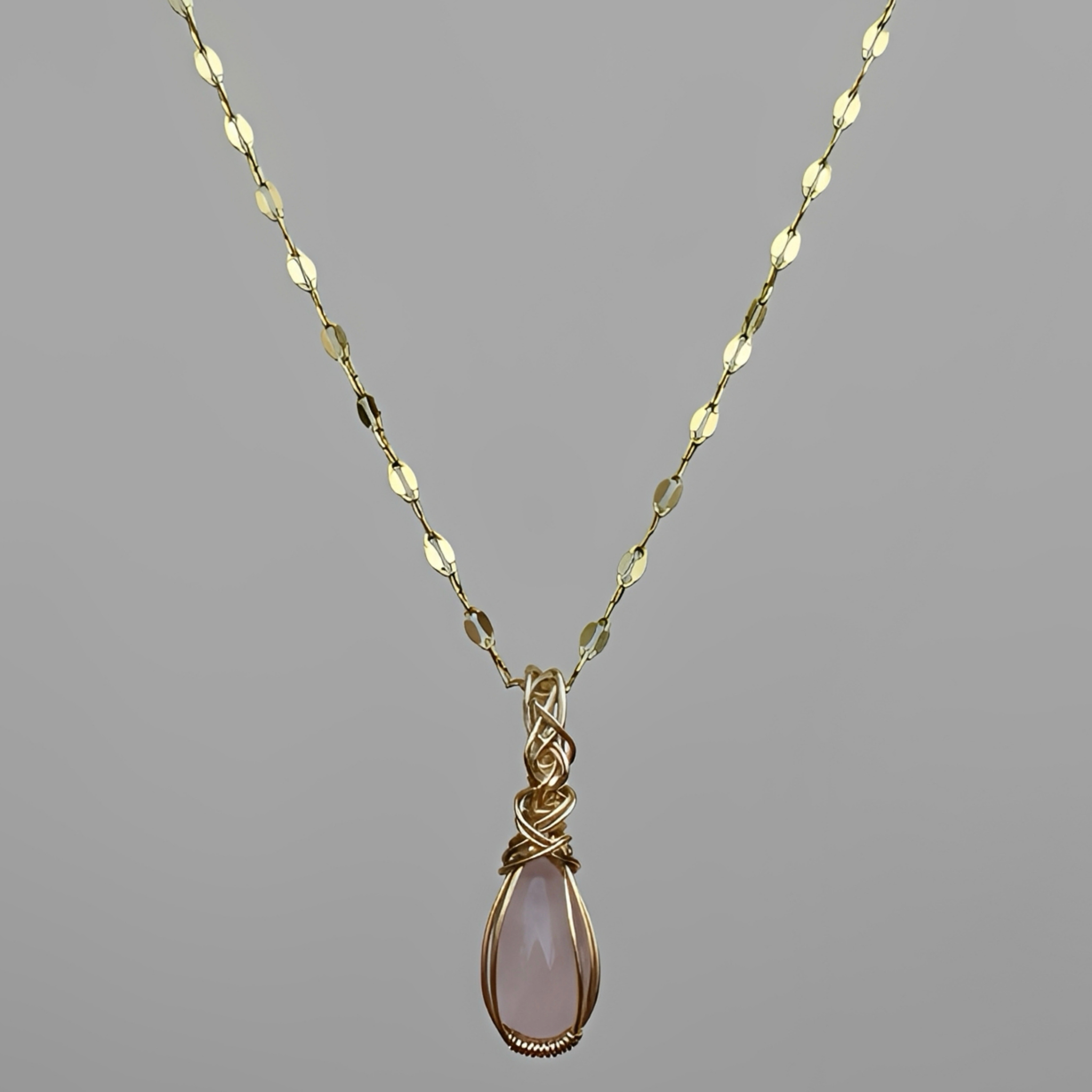 Intertwined-Wire Wrapped Pendant