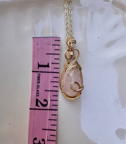 Golden Heart Rose Quartz