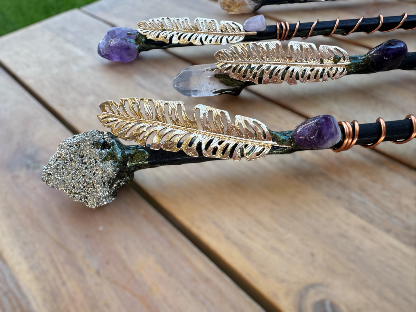 Electroculture Crystal Spiral Sticks