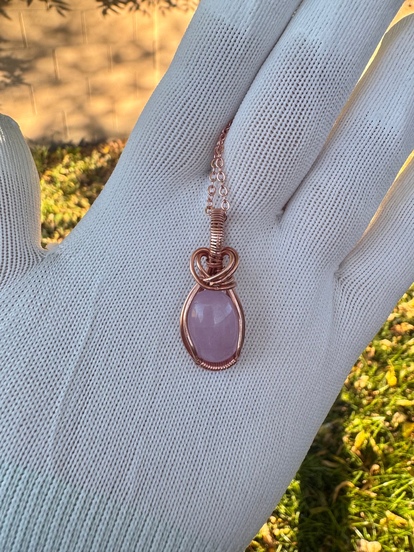 Kunzite Love-Wire Wrap